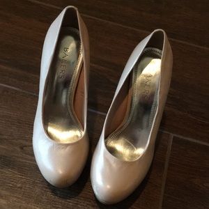 Bakers Beige high heels